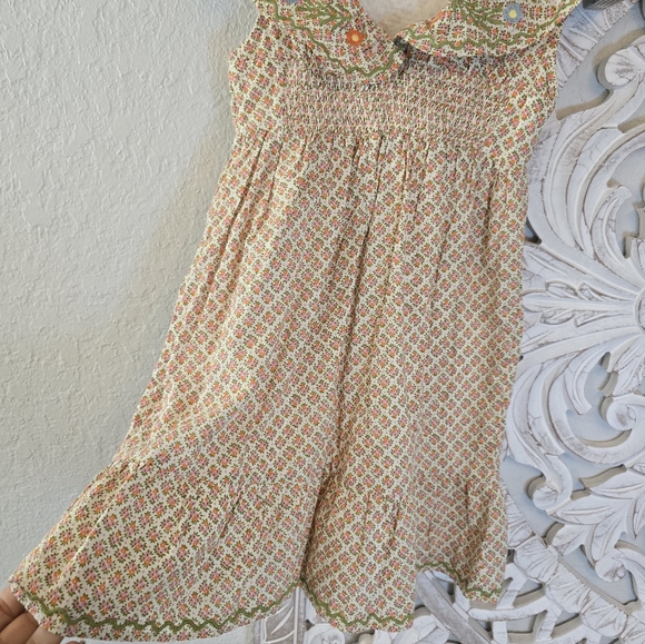 mini boden girls 7-8 Embroidered Pinafore Dress - Picture 5 of 8